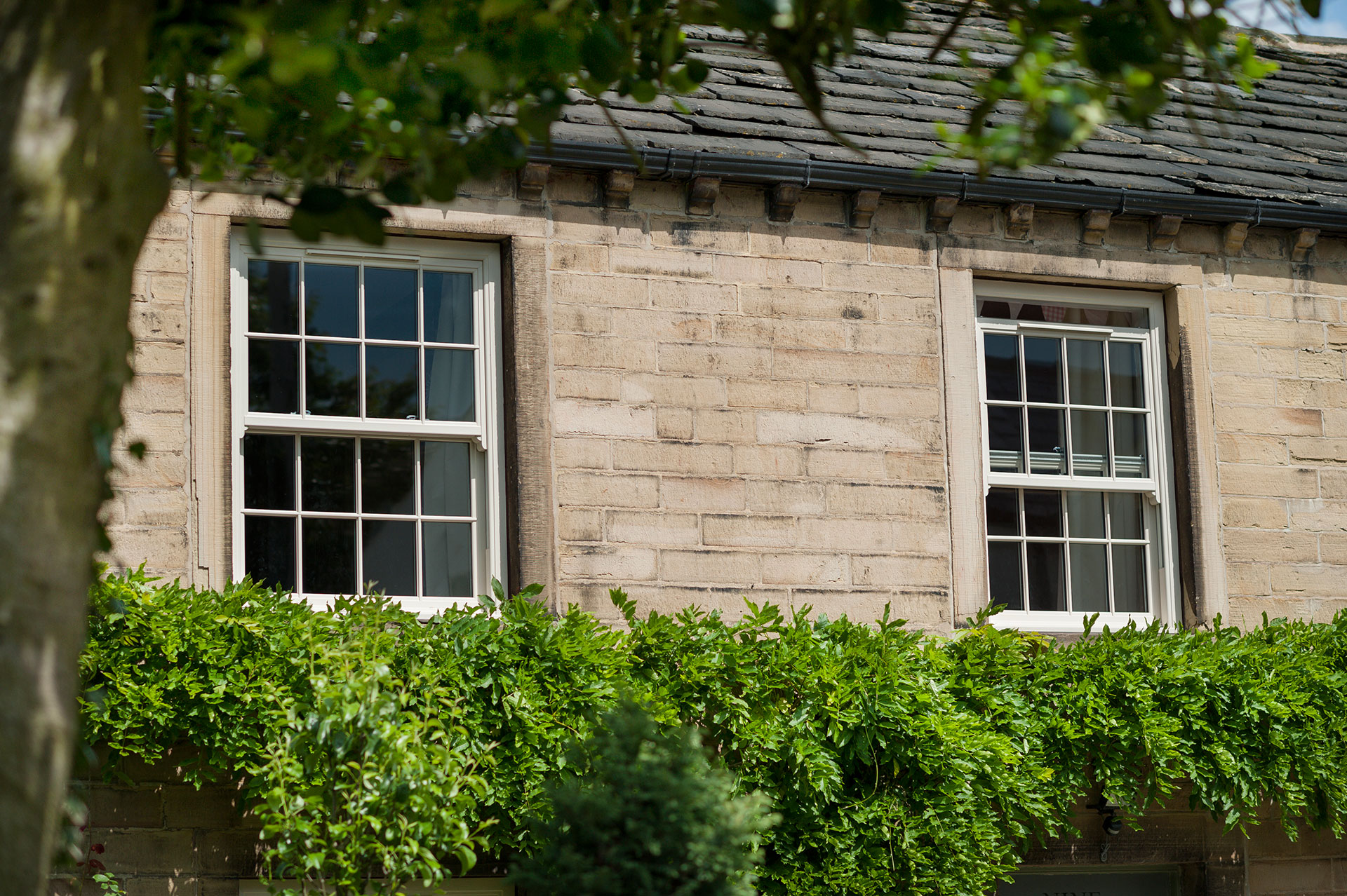 sash windows sutton london close up house