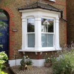 Sash Windows with Decorative Glass London